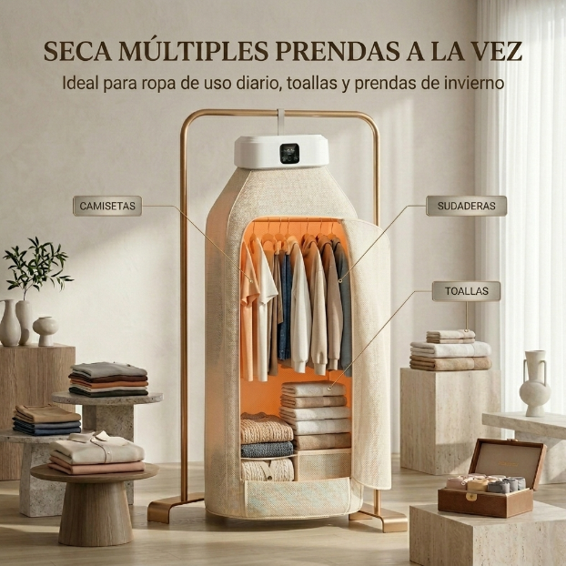 Secadora Inteligente de Ropa Portátil