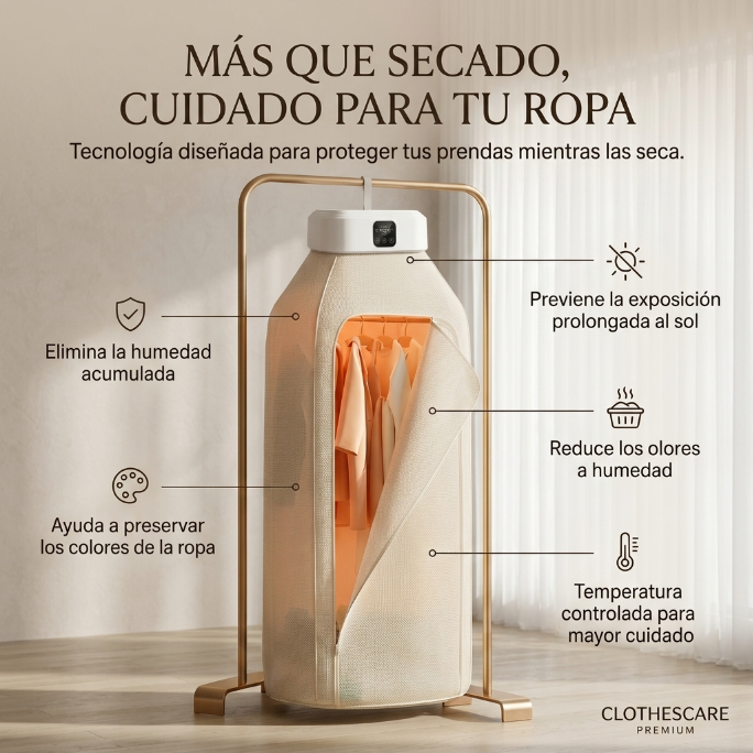 Secadora Inteligente de Ropa Portátil