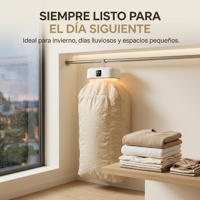 Secadora Inteligente de Ropa Portátil